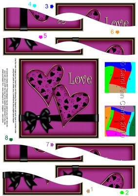 Love Hearts Wavy Spiral Side Stacker