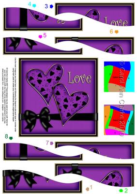 Love Hearts Wavy Spiral Side Stacker