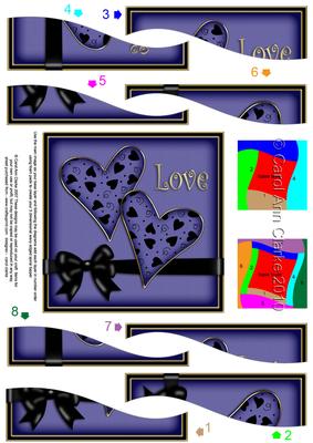 Love Hearts Wavy Spiral Side Stacker