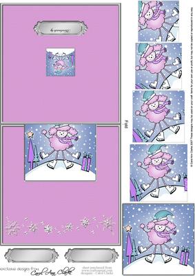 Xmas Poodle No-hole Over the Edge N Spiral Pyramid