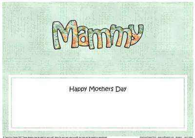 Mothers Day Mammy Roses Matching Large Dl Insert