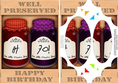 A5 Novelty Well Preserved 70th Birthday Jams Pyramage