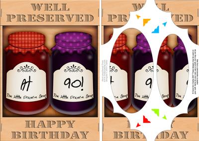 A5 Novelty Well Preserved 90th Birthday Jams Pyramage