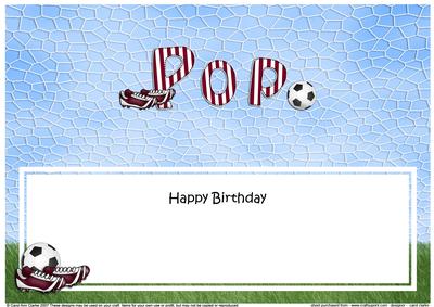 Birthday Pop Football Large Dl Matching Insert
