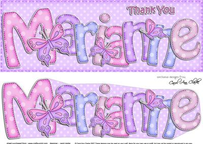 Large Dlthank You Marianne Butterflies Card & 3D Decoupage