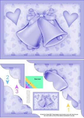 A5 Romantic Bells Scallop Corner Side Stacker