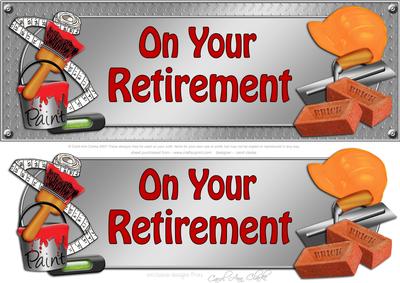 Large Dl Retirement Handyman Tools 3D Decoupage
