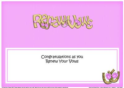 Renewal of Vows Roses Matching Large Dl Insert