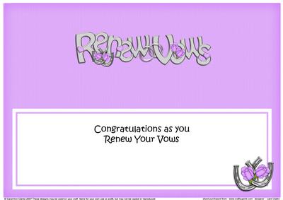Renewal of Vows Roses Matching Large Dl Insert
