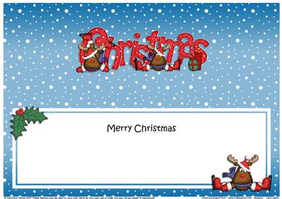 Xmas Christmas Rudolph Matching Large Dl Insert