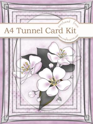A4 Apple Blossom Pink Tunnel Card Kit