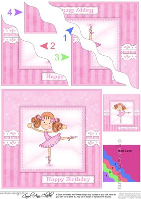 Betzi Ballerina Wavy Corner Side Stacker Topper