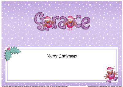 Merry Christmas Grace Robins Matching Large Dl Insert