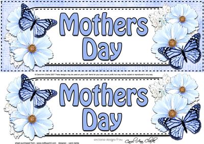 Large Dl Mothers Day Floral Butterflies 3D Decoupage