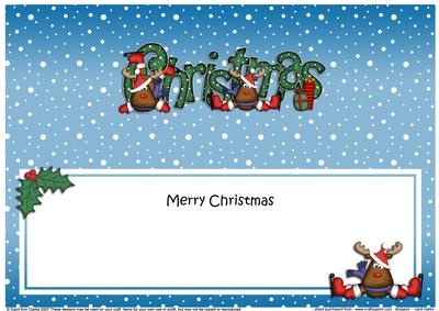 Xmas Christmas Rudolph Matching Large Dl Insert