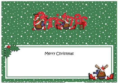 Xmas Christmas Rudolph Matching Large Dl Insert