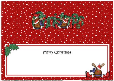 Xmas Christmas Rudolph Matching Large Dl Insert