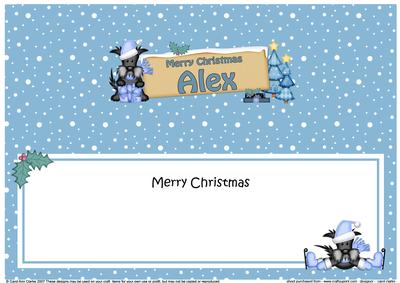 Xmas Alex Scottie Dog Signpost Large Dl Matching Insert
