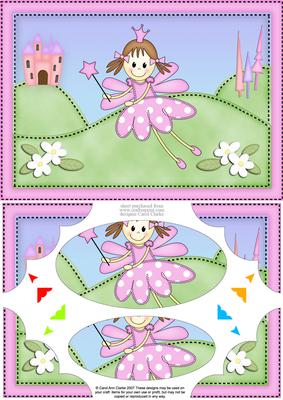 A5 Fairy Twinkletoes Scallop Corners and Pyramage