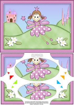 A5 Fairy Twinkletoes Scallop Corners and Pyramage