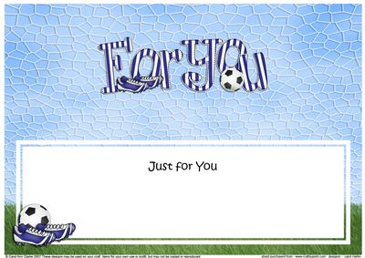 Just for You Football Large Dl Matching Insert
