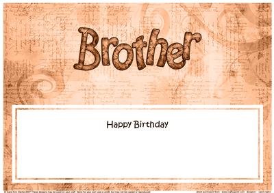 Birthday Brother Clocks Matching Large Dl Insert