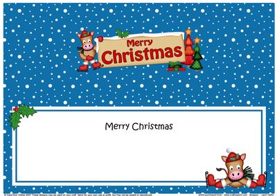 Christmas Gigi Horse Signpost Large Dl Matching Insert