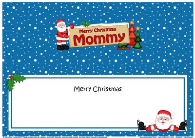 Christmas Mommy Santa Signpost Large Dl Matching Insert