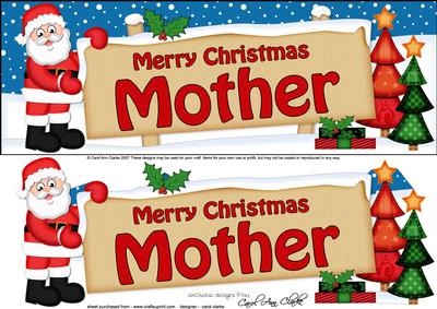 Christmas Mother Santa Signpost Large Dl Easicut 3D Decou