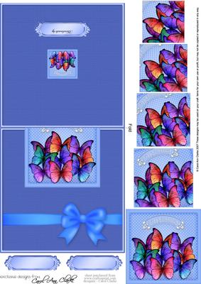 Birthday Butterflies No-hole Over the Edge N Spiral Pyramid