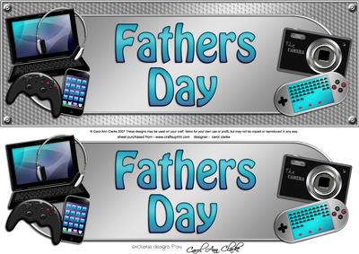 Large Dl Fathers Day Gadgets & Gizmos 3D Decoupage