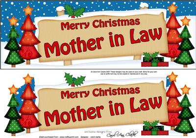 Xmas Mother in Law Trees Signpost Large Dl Easicut 3D Decoup