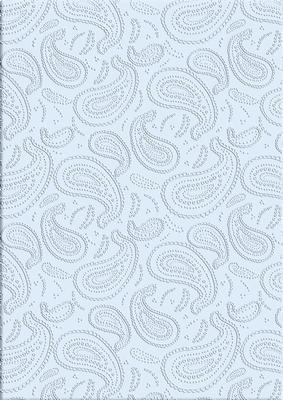 Baby Blue 'paisley Embossed' Backing Paper