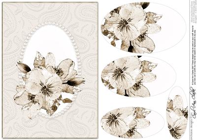 Posy & Pearls Quick Card with Pyramage