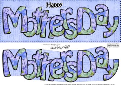Large Dl Mothers Day Roses 3D Decoupage