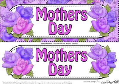 Large Dl Mothers Day Roses Card & 3D Decoupage