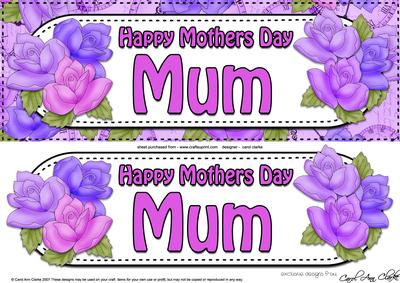 Large Dl Mothers Day Mum Roses Card & 3D Decoupage