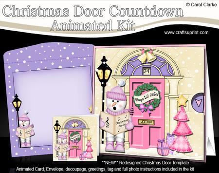 3D Singing Snowman Christmas Door Countdown Animated Card