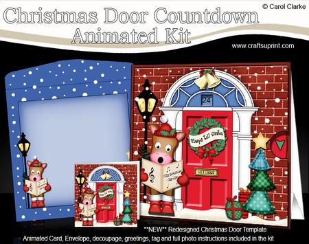 3D Singing Gigi Horse Xmas Door Countdown Animated Card