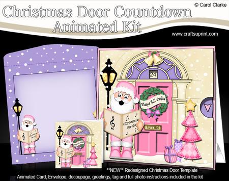 3D Singing Santa Xmas Door Countdown Animated Card