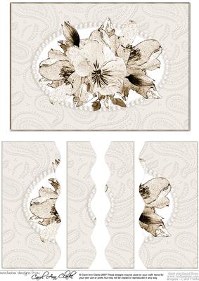 Posy & Pearls Wavey Edged Side Stacker