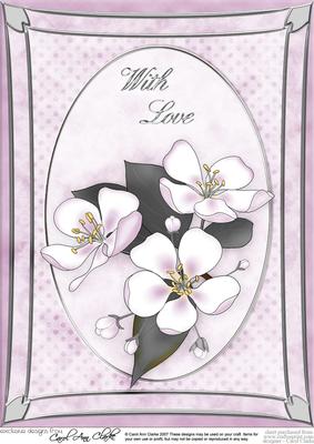 A4 Apple Blossom - with Love