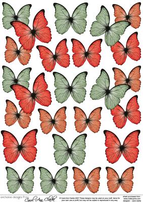 Fluttery Butterflies 3D Decoupage Designs