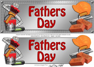 Large Dl Fathers Day Handyman Tools 3D Decoupage
