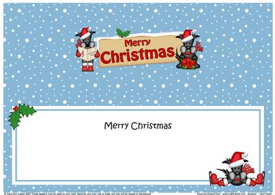 Christmas Scottie Dog Signpost Large Dl Matching Insert
