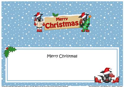 Christmas Scottie Dog Signpost Large Dl Matching Insert