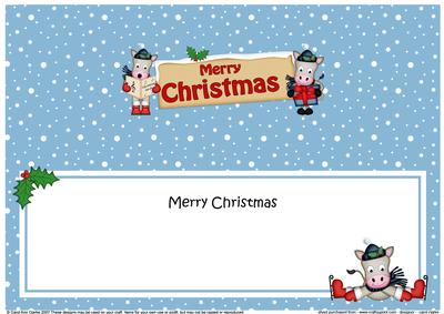 Christmas Gigi Horse Signpost Large Dl Matching Insert