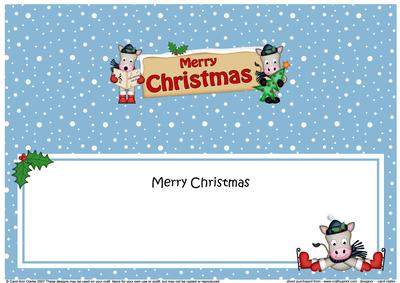 Christmas Gigi Horse Signpost Large Dl Matching Insert