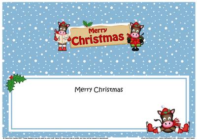 Christmas Gigi Horse Signpost Large Dl Matching Insert