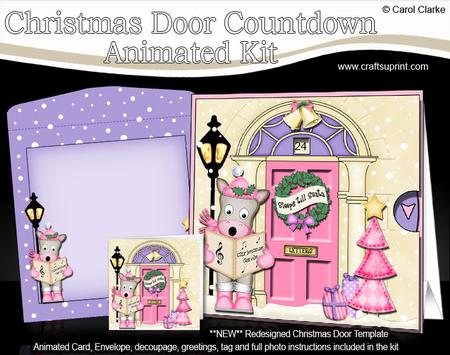 3D Singing Gigi Horse Xmas Door Countdown Animated Card